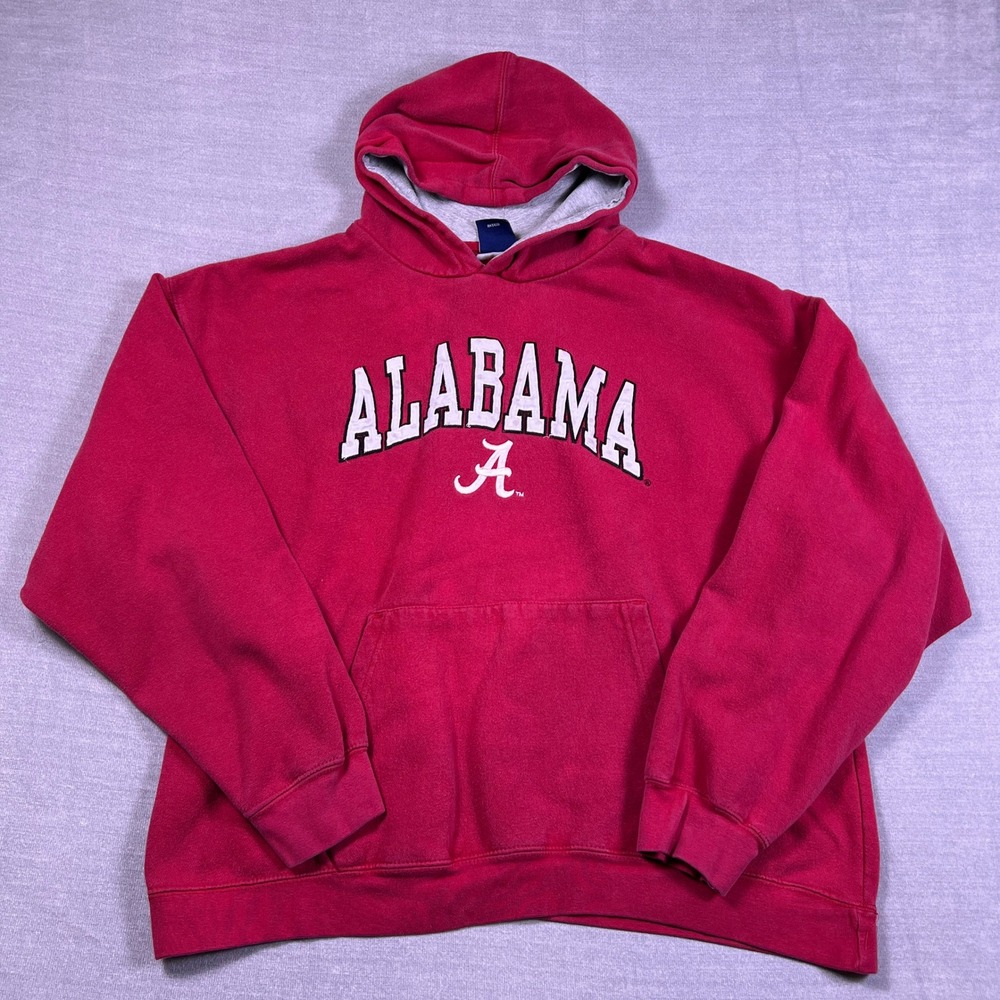 Old Varsity Brand Alabama Crimson Tide Hoodie Mens XL Red